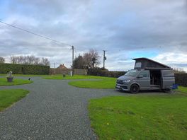 Campervan at the site