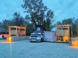 Our campervan pitch the kip
