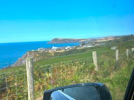 The view coming into site.