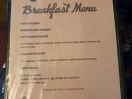 Menu, good pub grub, nice beer too.
