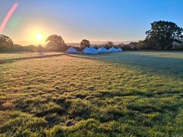 The sun is rising