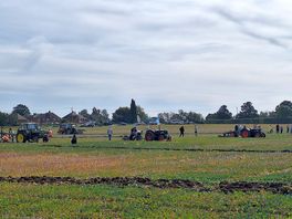 Ploughing match in the neighbouring field