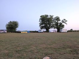 View from the bottom of the field towards the camping area