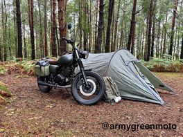 Solo moto camping - i like to document my journey on instagram @armygreenmoto
