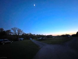 General view of the site at night