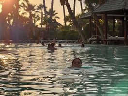 Una de sus piscinas