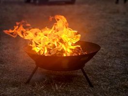 Fire at nighttime was relaxing