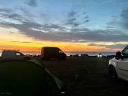 Sunset over the sea