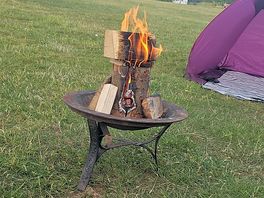 Fires allowed and can rent a fire pit if needed