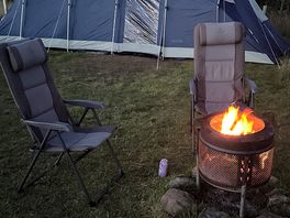 Chilled evening by the firepit.