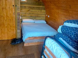 Bed room with 2 added beds for 4 adults