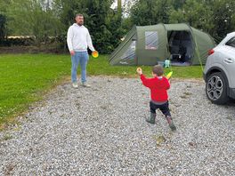 Having fun with his daddy
