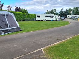 Tent right up to the drive