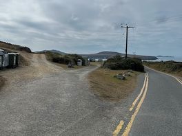 The approach and entrance to the campsite