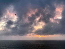 Sunset from site