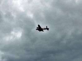 Old plane fly over