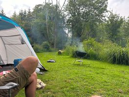 Hired a bbq in the evening