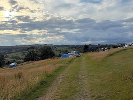 Walk back from the toilets