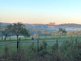 The morning view of hautefort