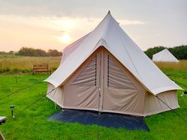 Bell tent in the evening
