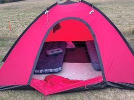 First time pitching a tent!