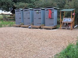 Lav & shower shacks.