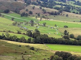 View of the campsite whilst out walking