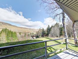 View from Eagle's verandah across Glen Dochart and over to Loch Lubhair