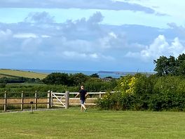 View from caravan site