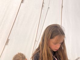 Inside the teepee