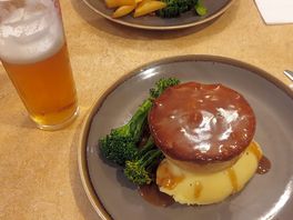 Amazing food at the bar/restaurant.