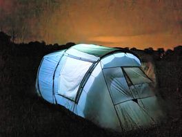 Night shot of our pitch #2