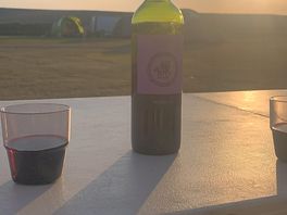 Wine and sunset