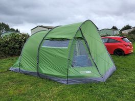 Tent pictchded up