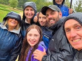 We kept playing through the rain 😂