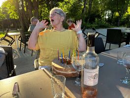 Celebrating my 71 st birthday in the restaurant; cafe produced by madame ; exquisite!