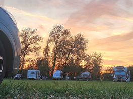 Sunset at the campsite