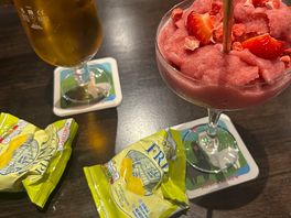 Homemade strawberry daiquiri