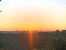 The sunset that was visable 20 steps from my pitch on the evening i stayed