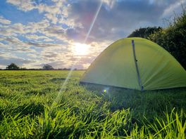 Sunset by the tent
