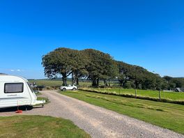 View from the serviced pitches