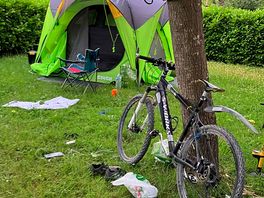 Cosy tent pitch