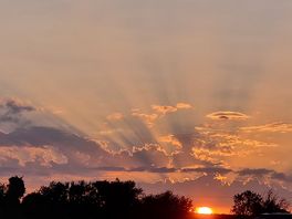 Zonsondergang vanaf de camping 💛
