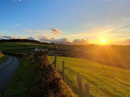 Sunset near the campsite
