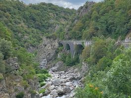 Train ride through gorges