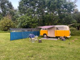 Pitched up near the stream