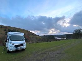 Stunning views from camper pitch