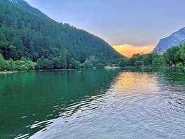 Sunset over the lake