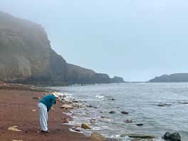 Saltwick bay - the closest beach from the site.