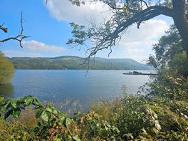 View of the lake from the campsite